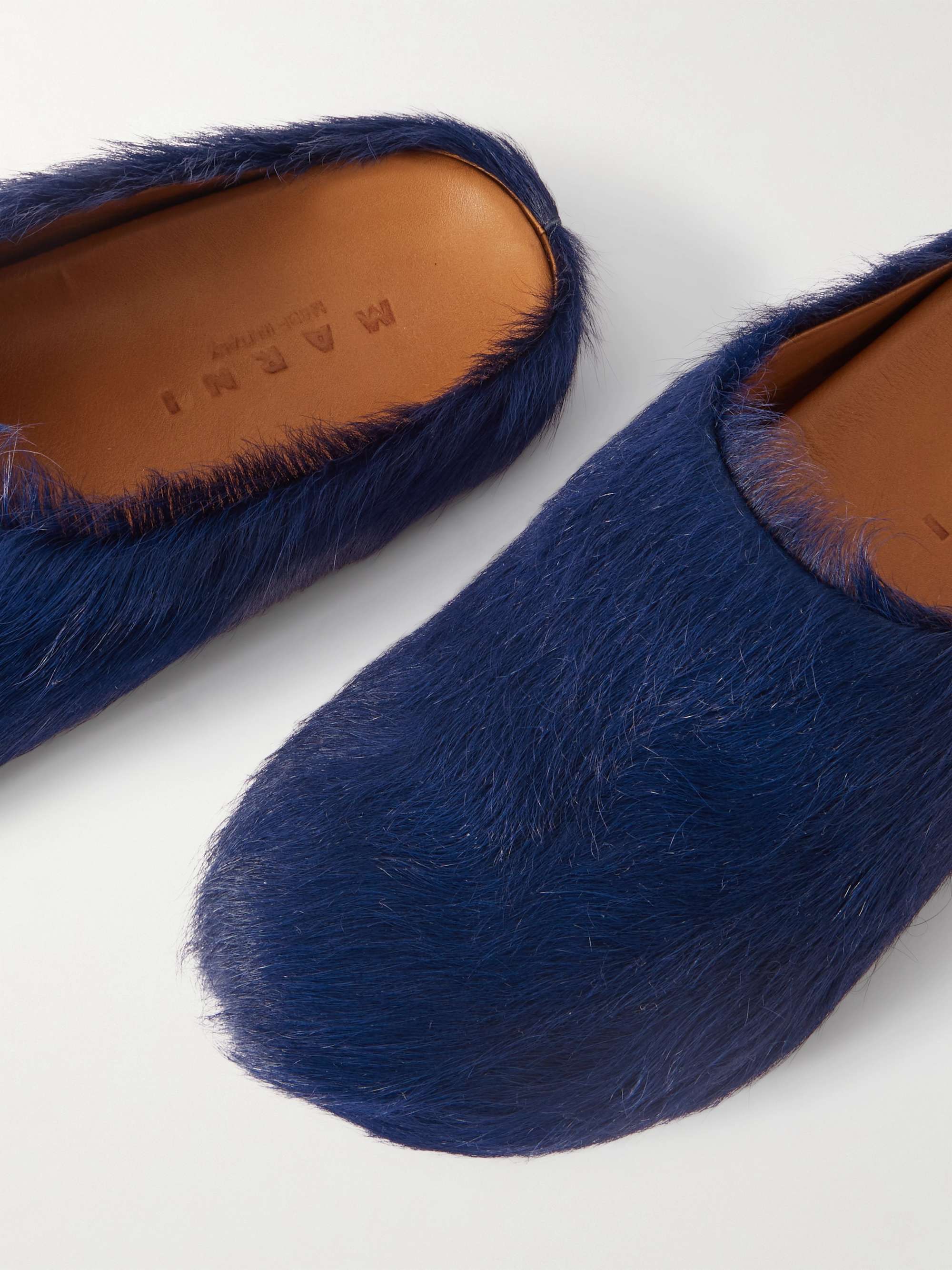 MARNI Fussbett Calf Hair Slippers