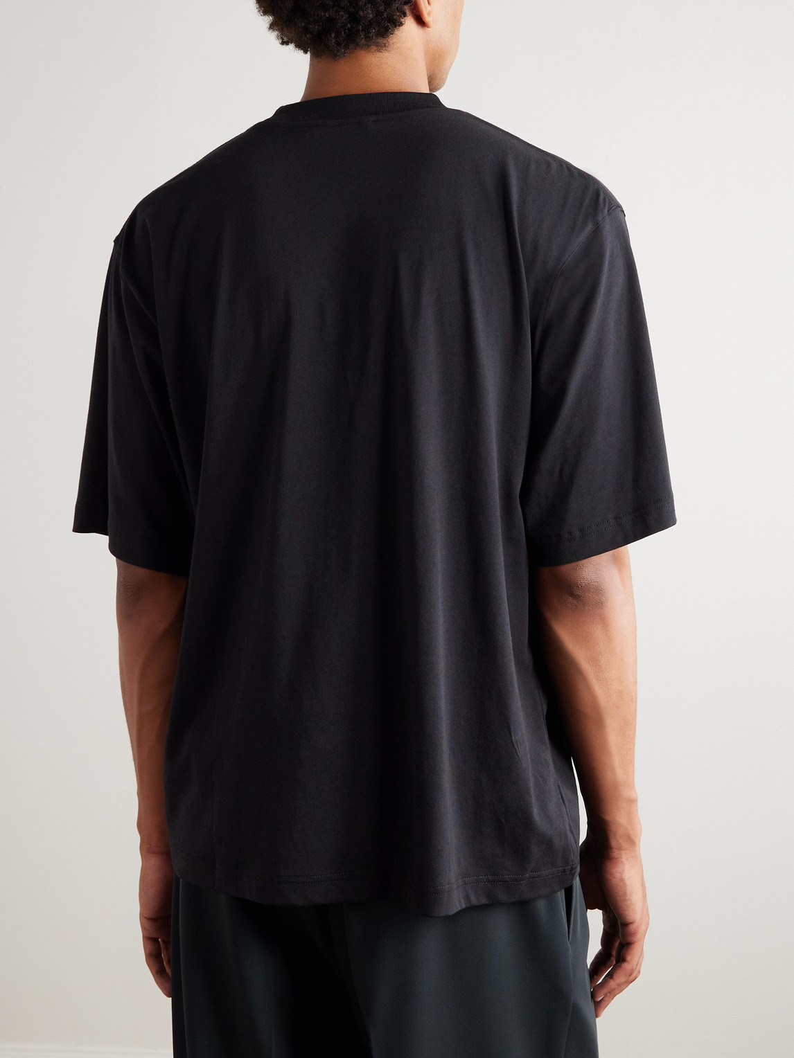 Marni Logo-print Cotton-jersey T-shirt In Black
