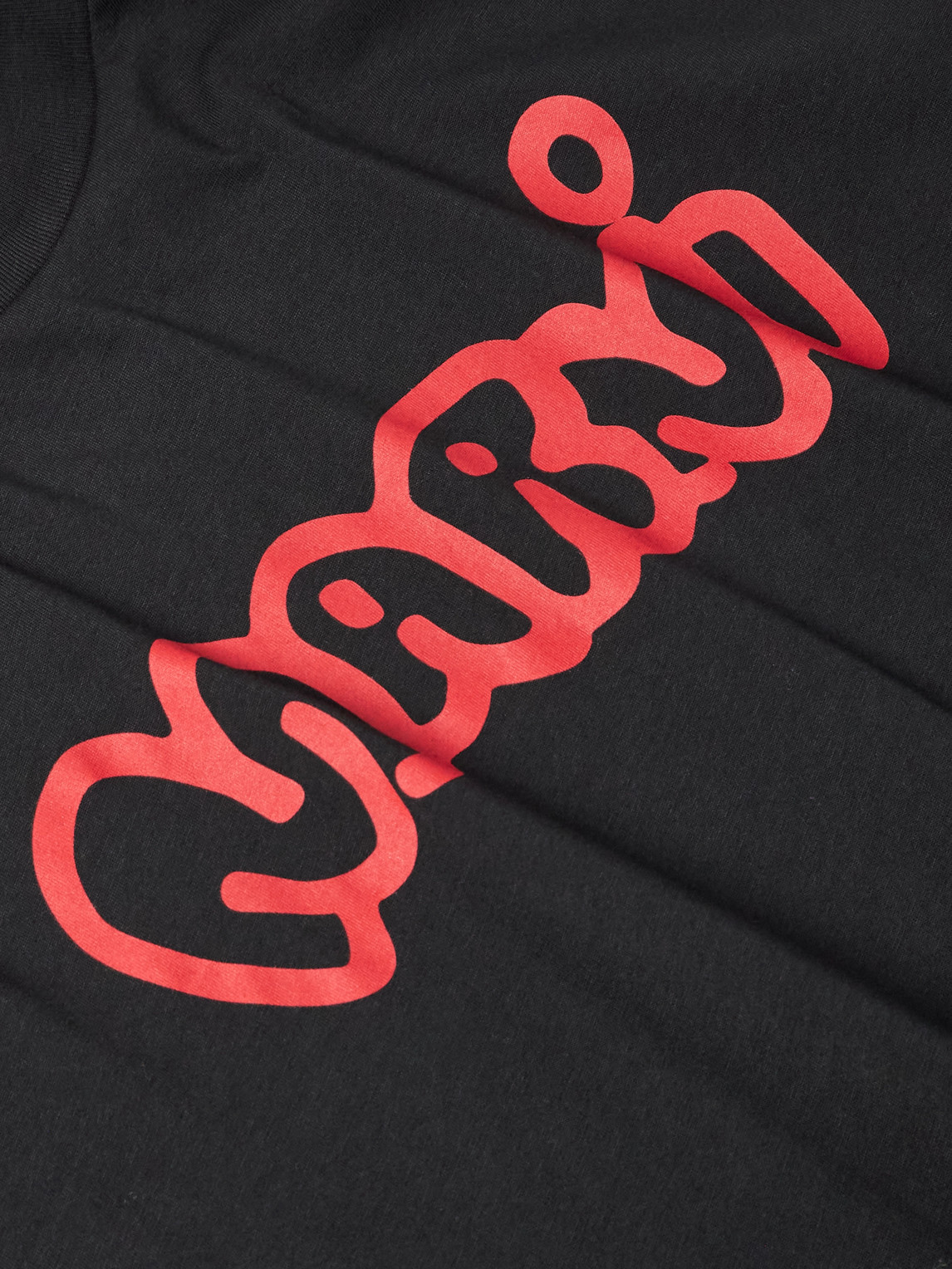 Marni Logo-print Cotton-jersey T-shirt In Black