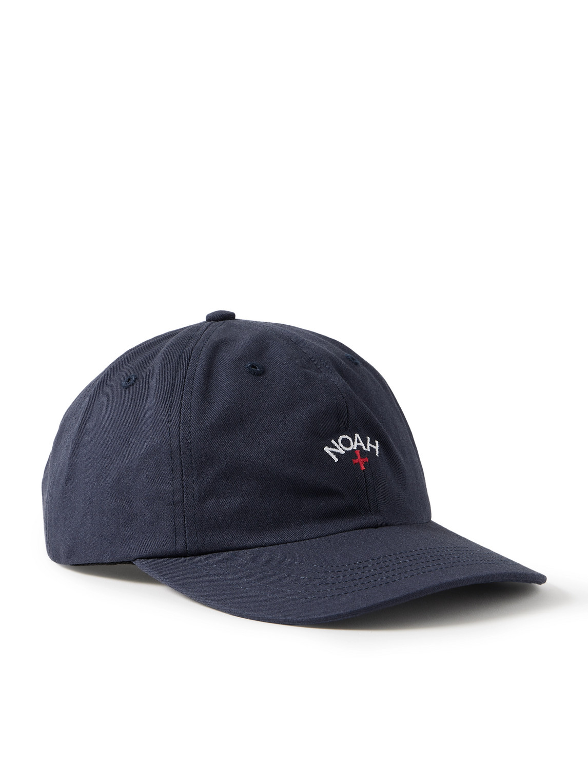 Noah Core Logo-embroidered Cotton-twill Baseball Cap In Blue