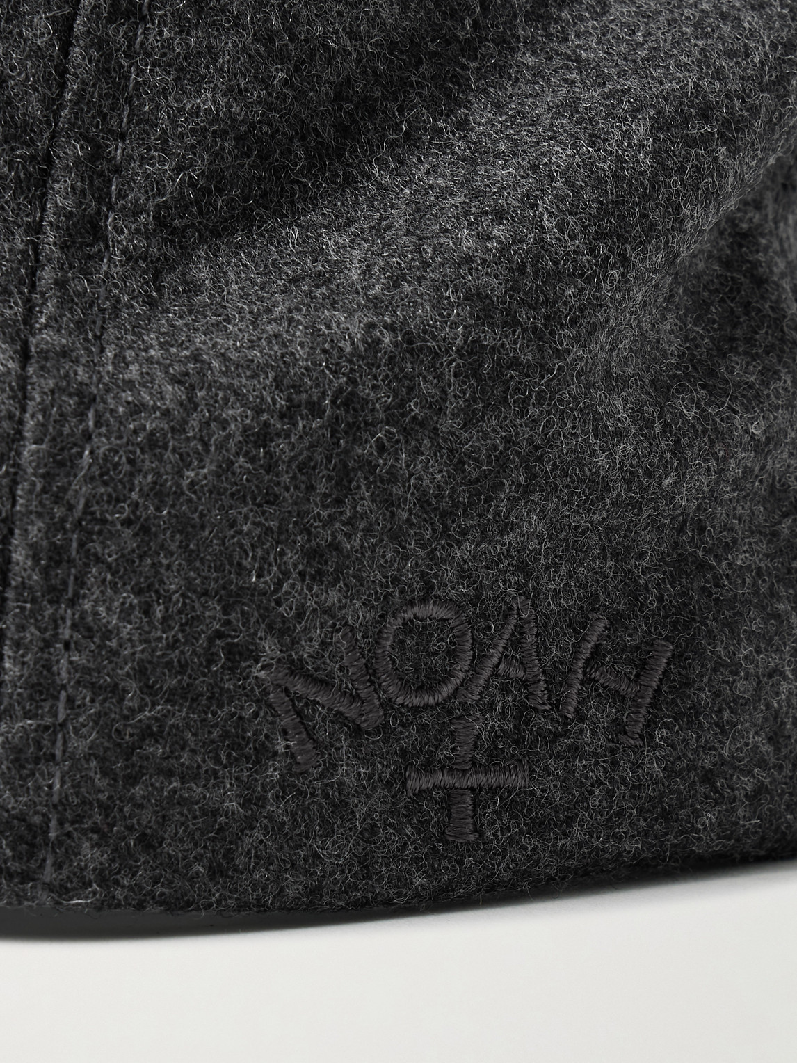 Noah Super 120s Wool-flannel Baseball Cap In Gray
