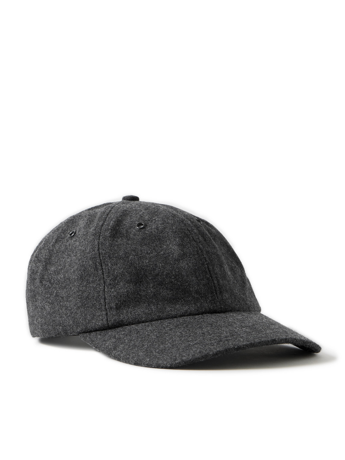 Noah Super 120s Wool-flannel Baseball Cap In Gray
