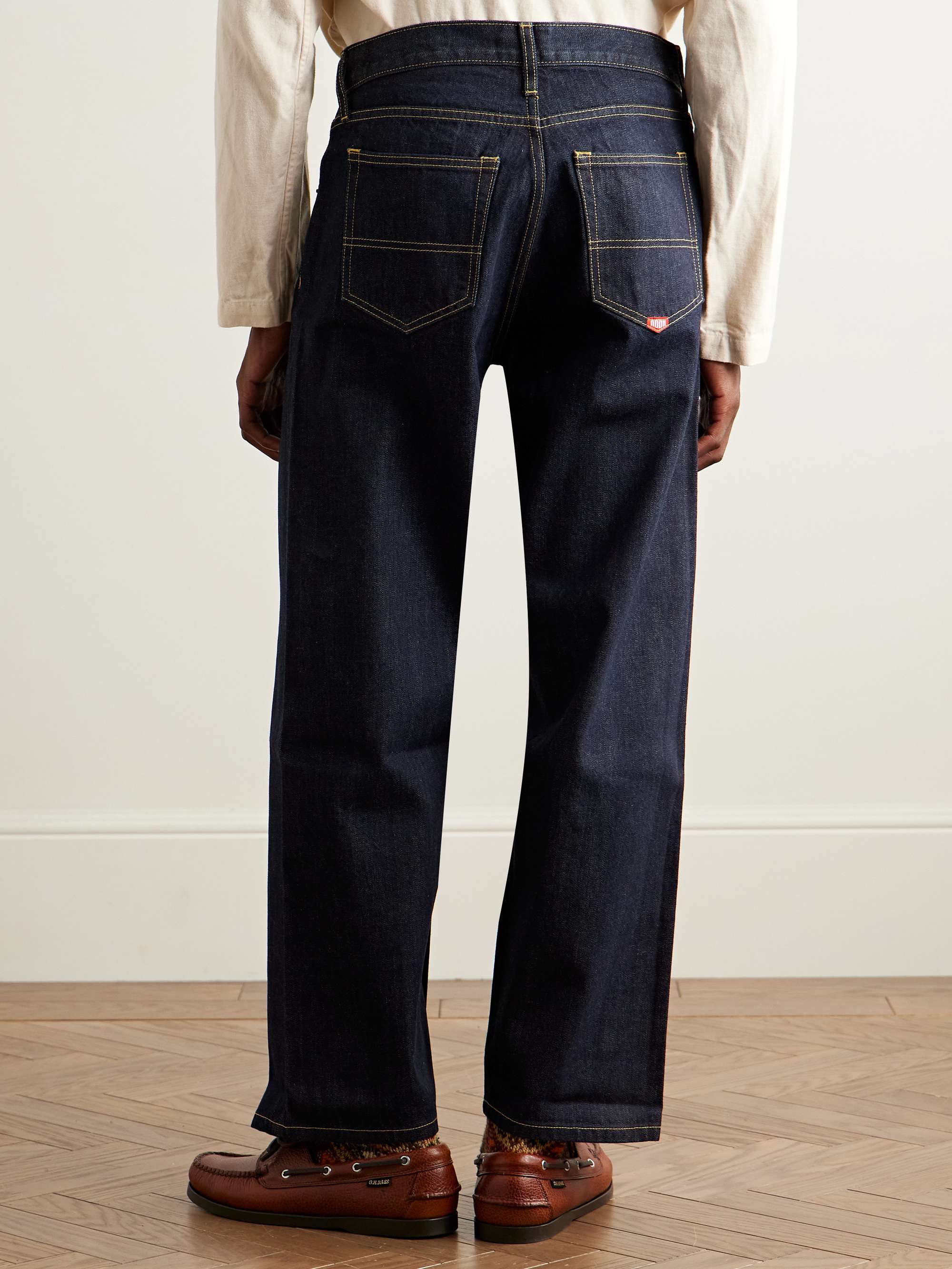 NOAH Stovepipe Wide-Leg Selvedge Jeans for Men | MR PORTER