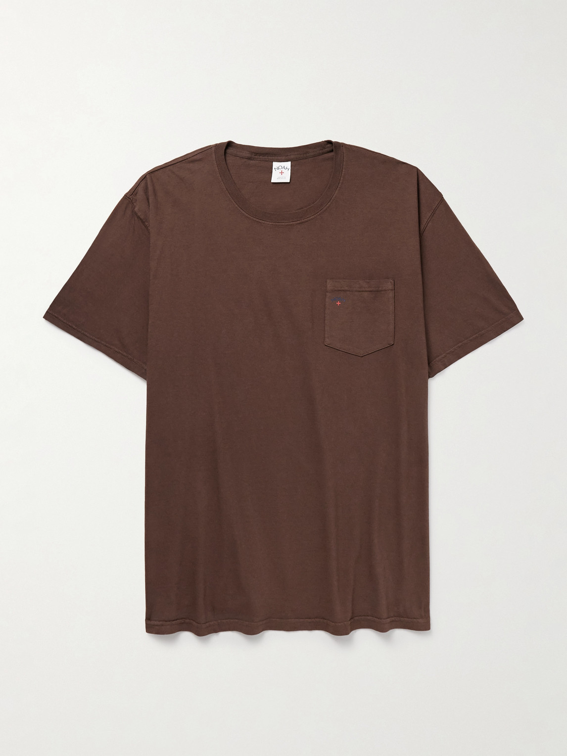 Noah Core Logo-print Cotton-jersey T-shirt In Brown