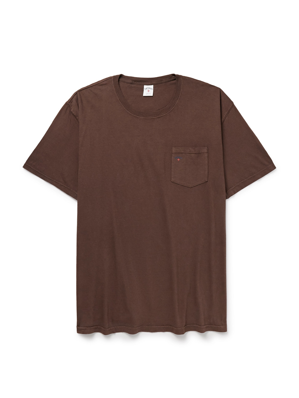 Noah Core Logo-print Cotton-jersey T-shirt In Brown