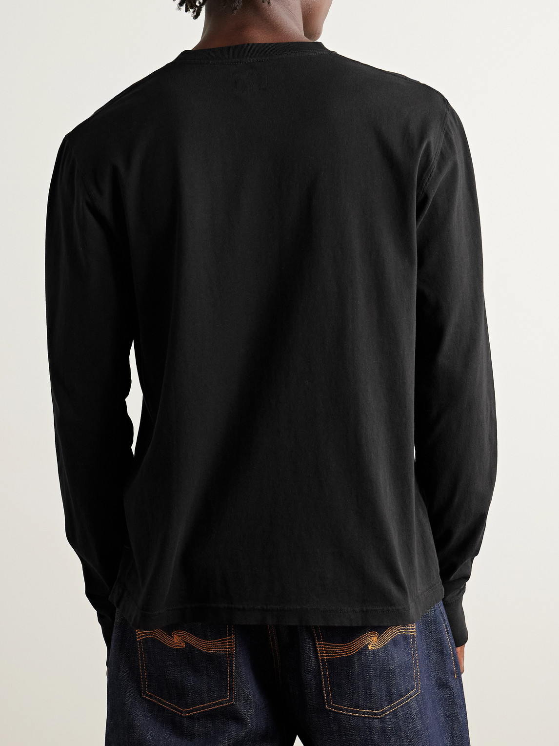 Noah Logo-print Recycled Cotton-jersey T-shirt In Black
