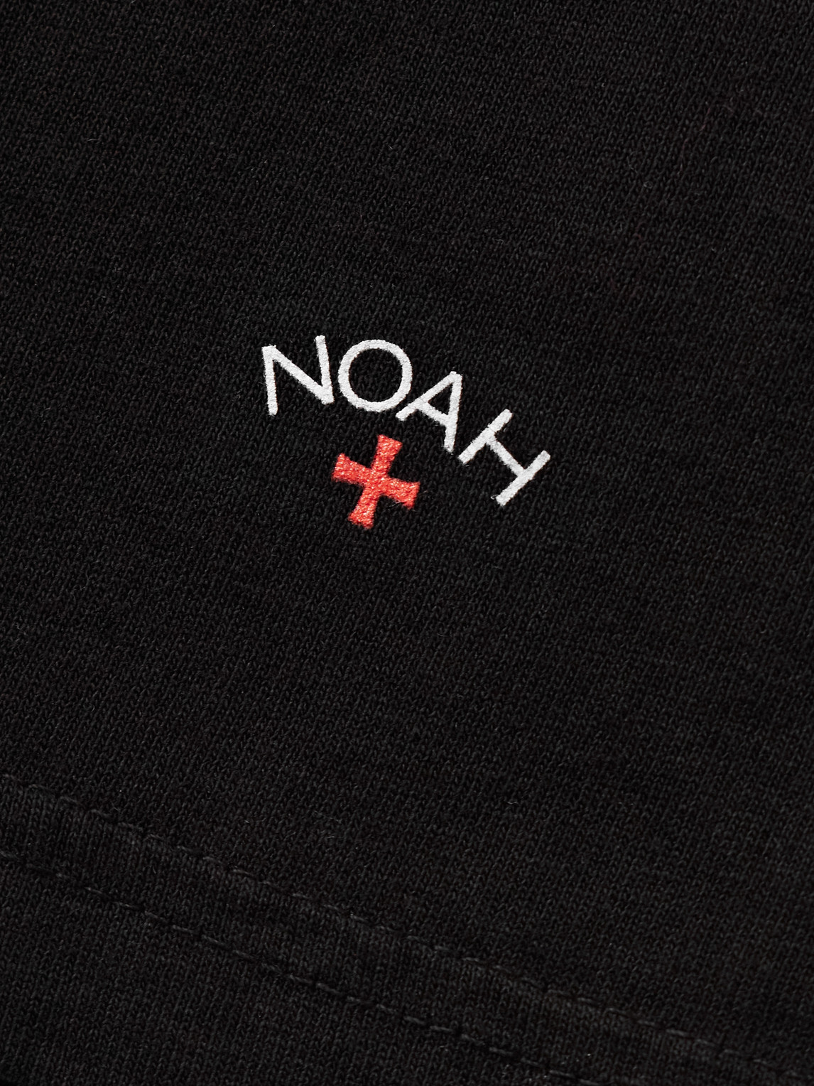 Noah Logo-print Recycled Cotton-jersey T-shirt In Black