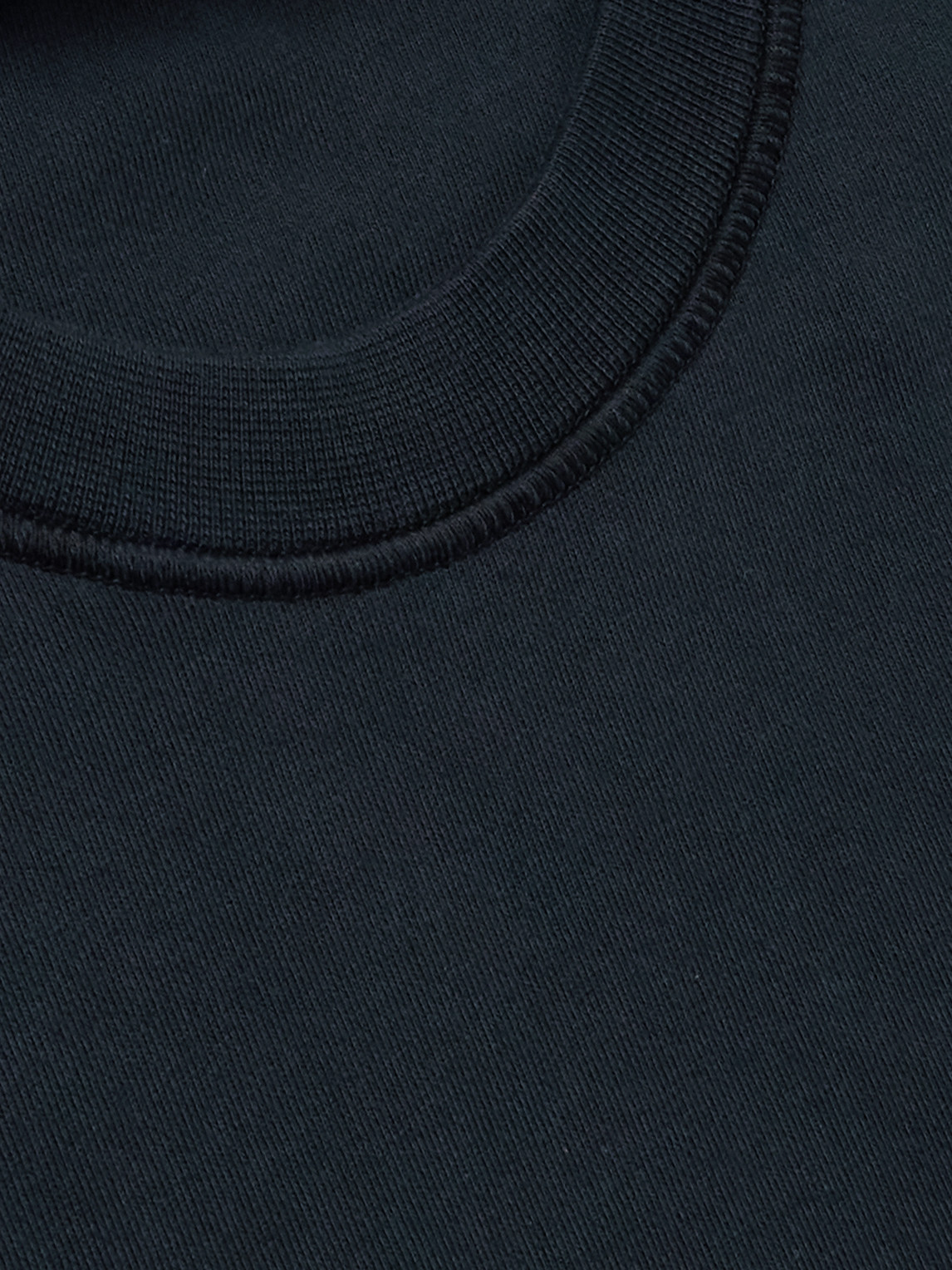 Stone Island Midnight Blue Cotton Sweatshirt In Blue