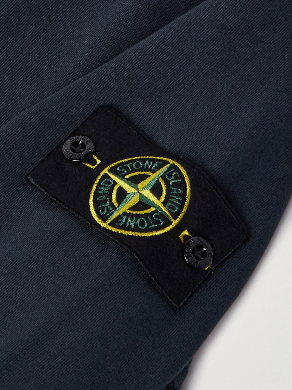 Stone Island Midnight Blue Cotton Sweatshirt In Blue