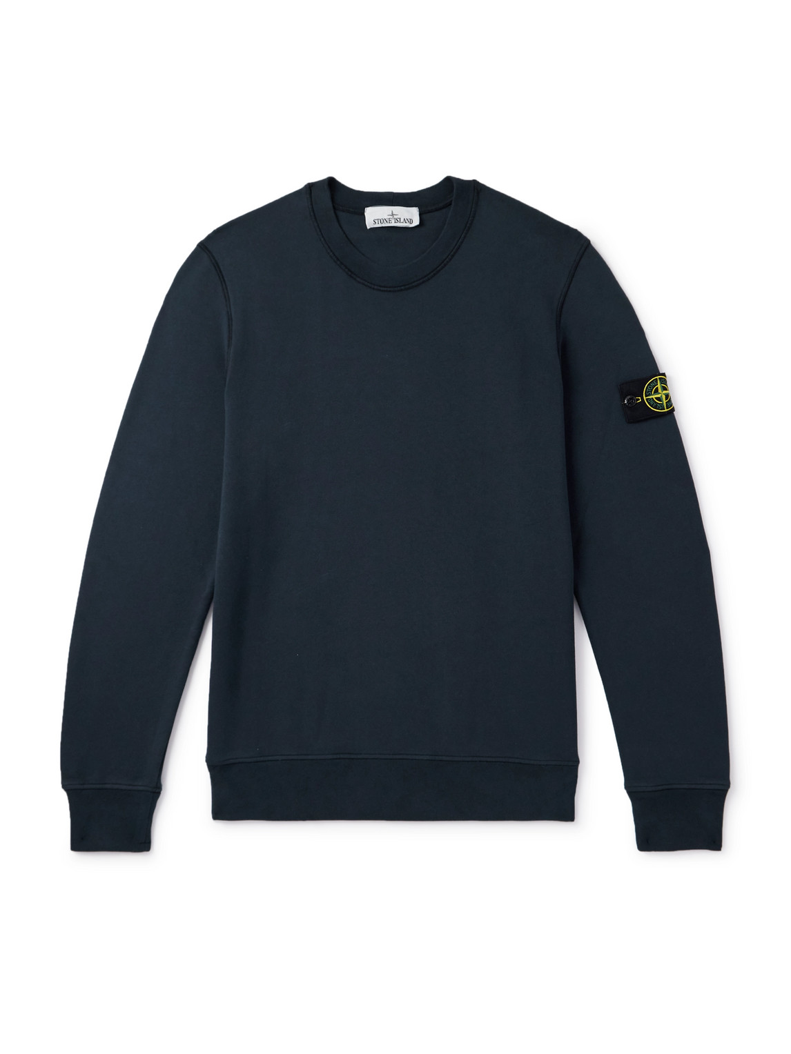 Stone Island Midnight Blue Cotton Sweatshirt In Blue