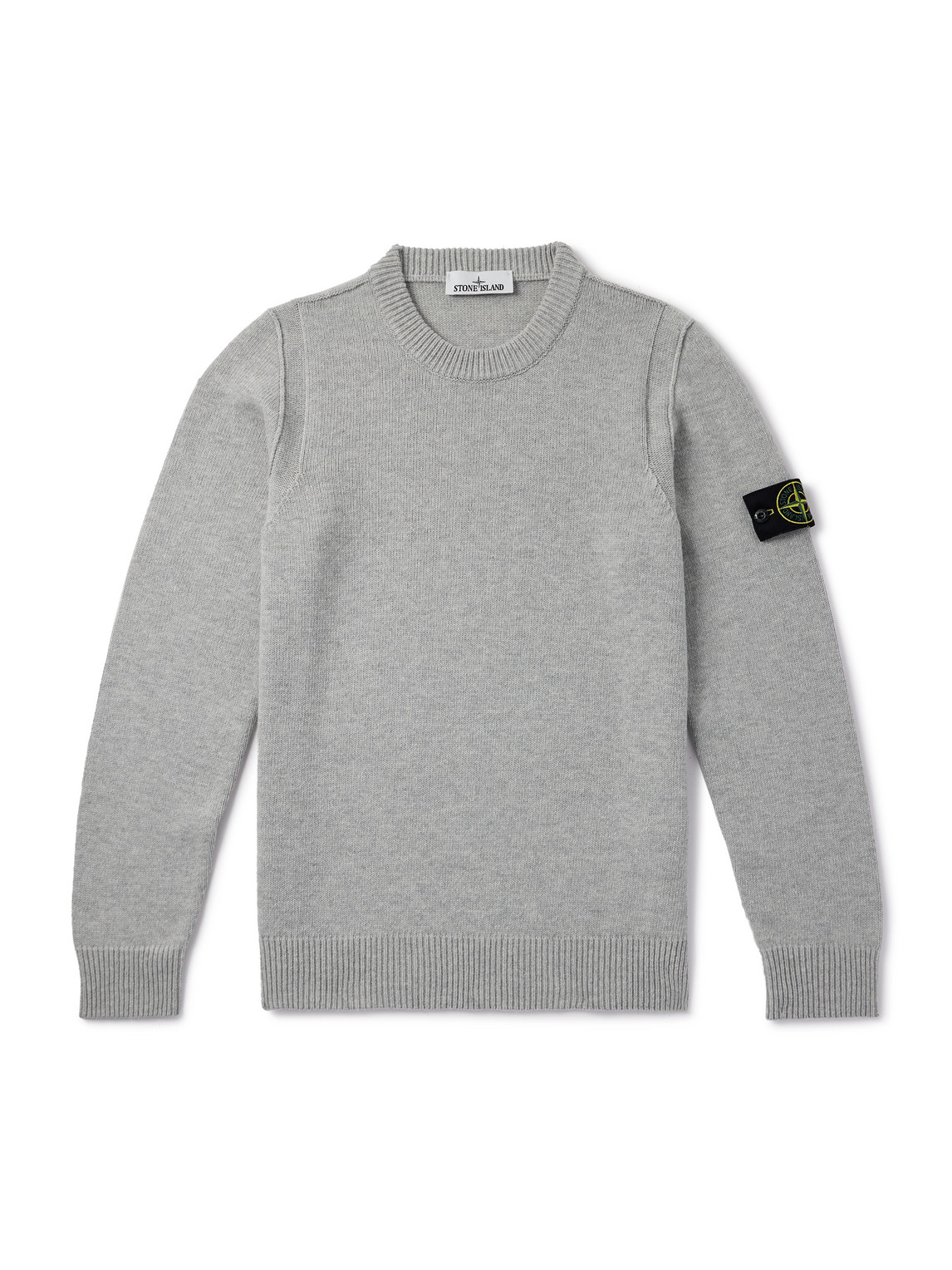 Logo-Appliquéd Wool-Blend Sweater