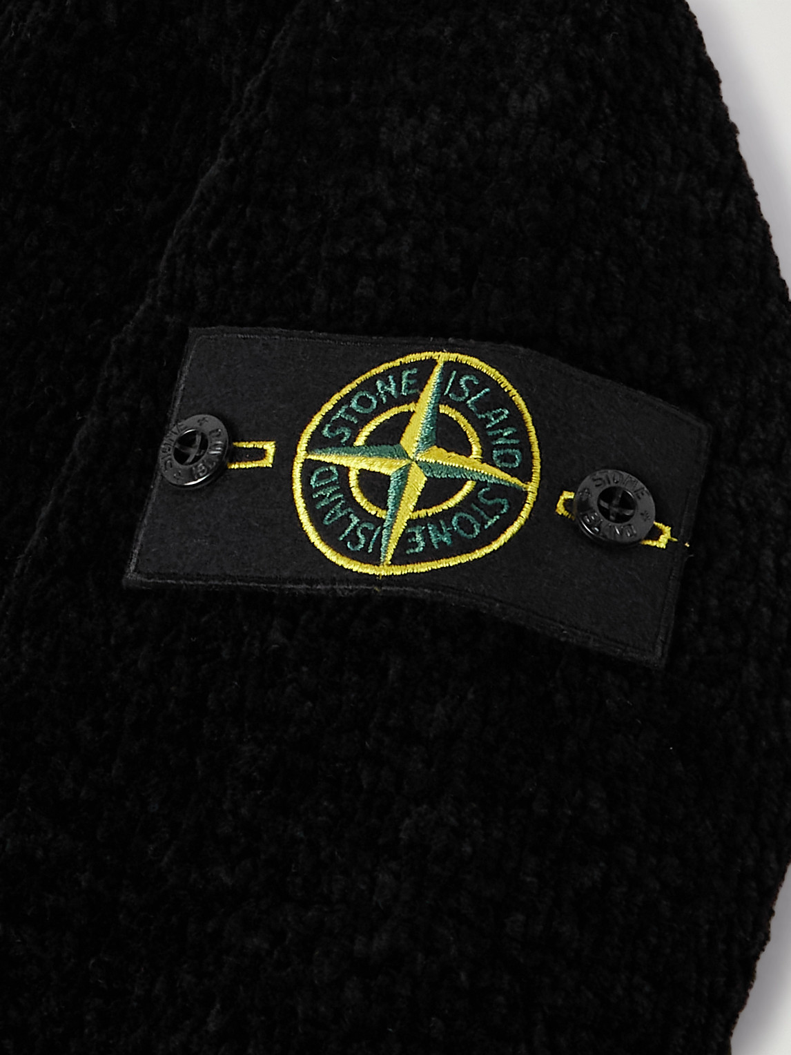 Stone Island Lightweight Wool Crew Neck Sweater With Raglan Sleeves Clothing In Black