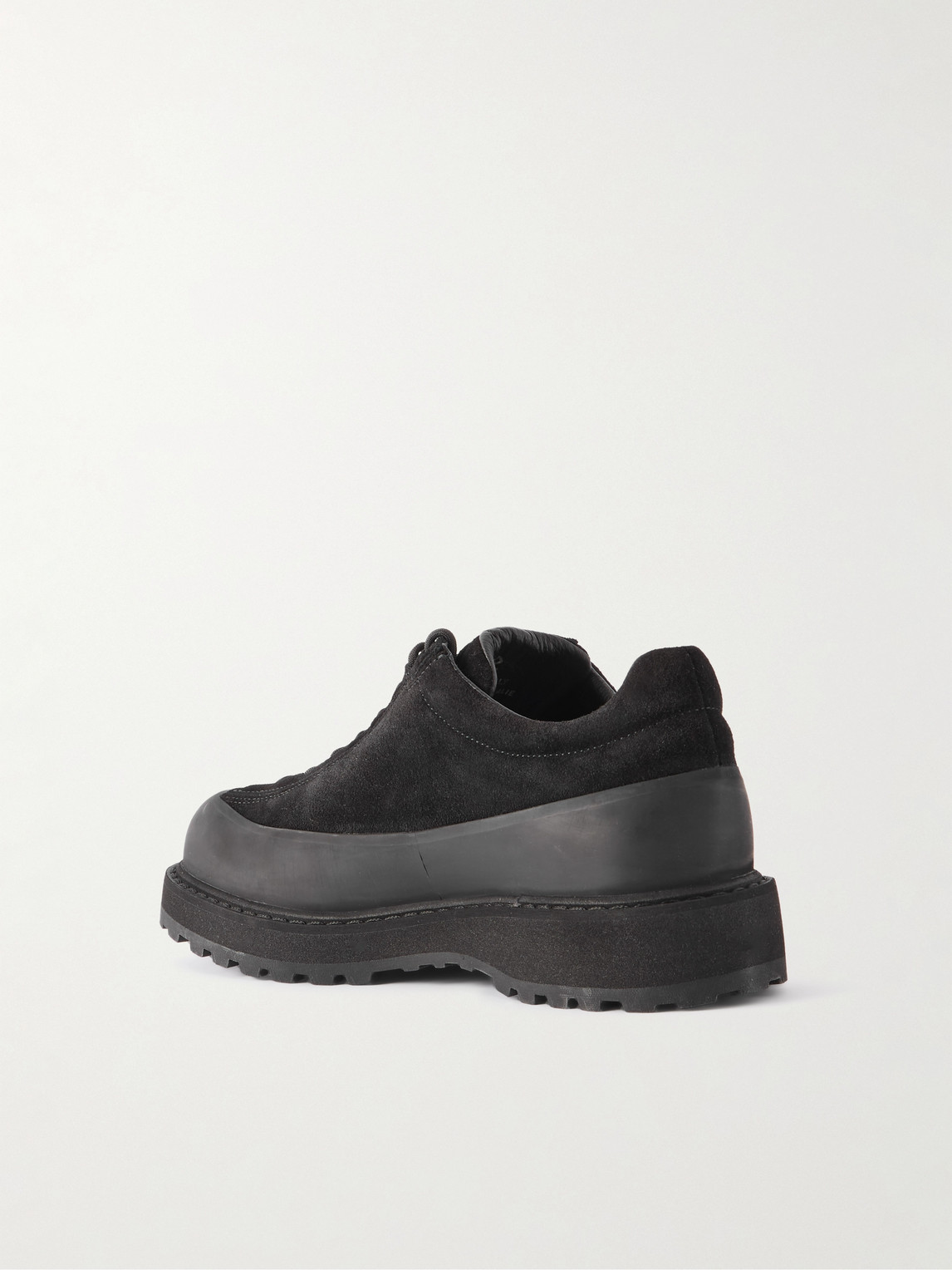 Stone Island Textured Black Sneakers With Suede Upper In Black