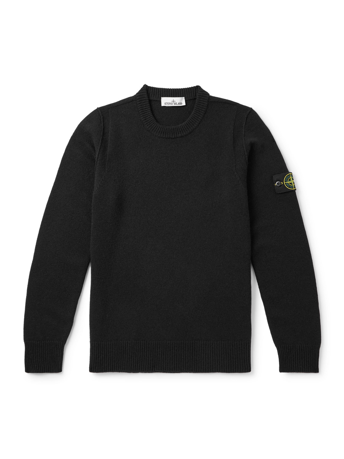Logo-Appliquéd Wool-Blend Sweater