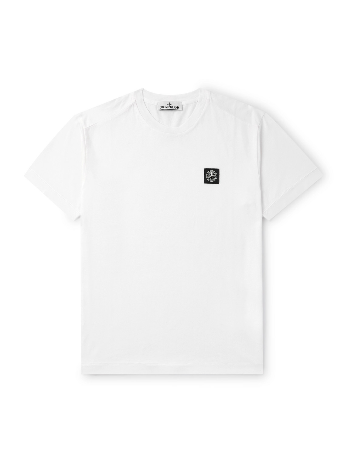 Logo-Appliquéd Garment-Dyed Cotton-Jersey T-Shirt