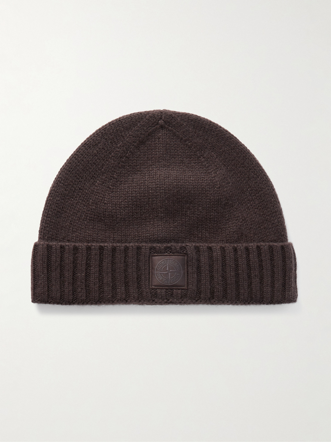 STONE ISLAND GHOST Logo-Appliquéd Cashmere Beanie