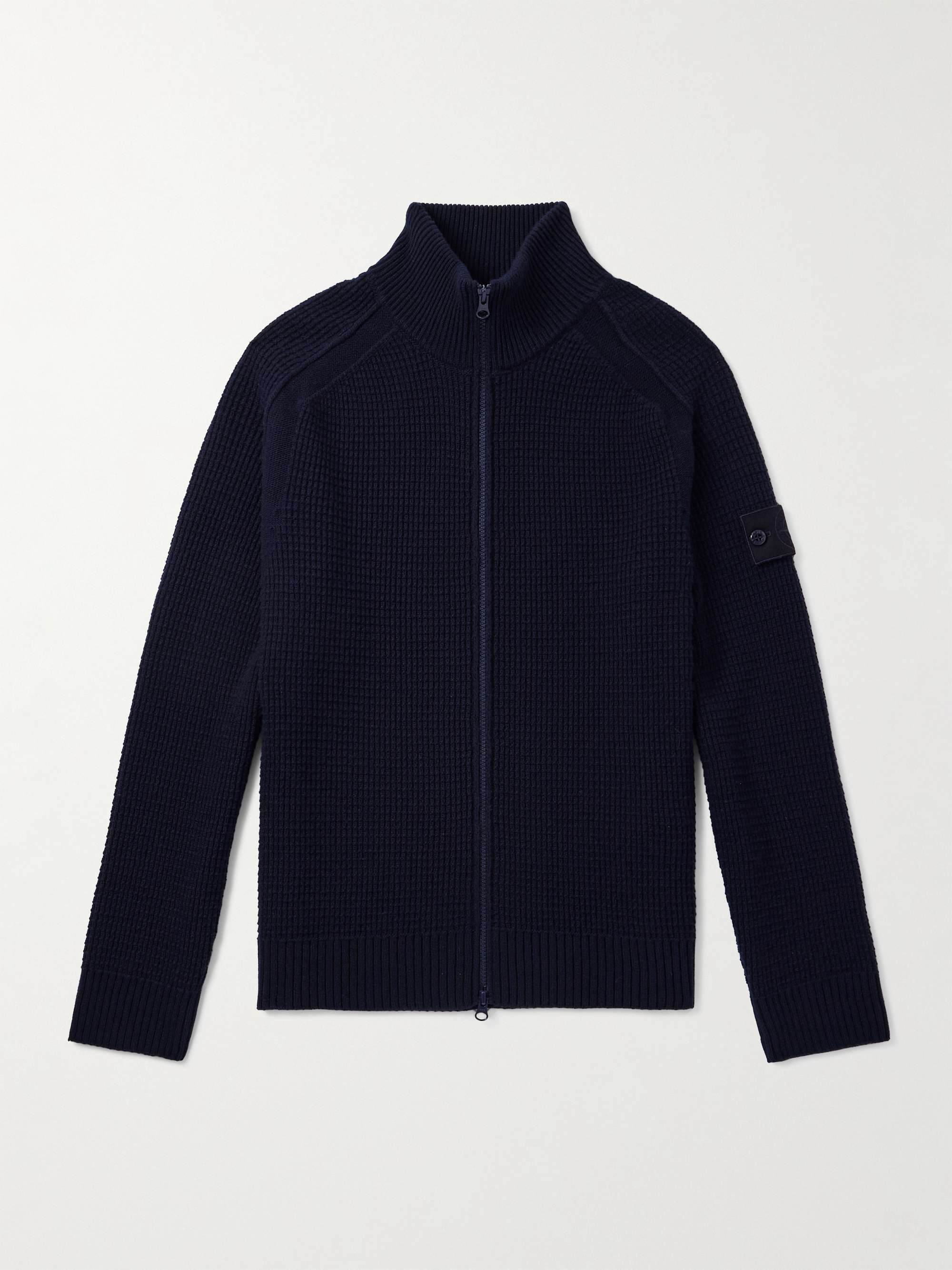 25AW【新品】STONE  ロゴジップアップ ニットカーディガンL 楽天市場】STONE ISLAND ストーンアイランド ニット サイズ:M