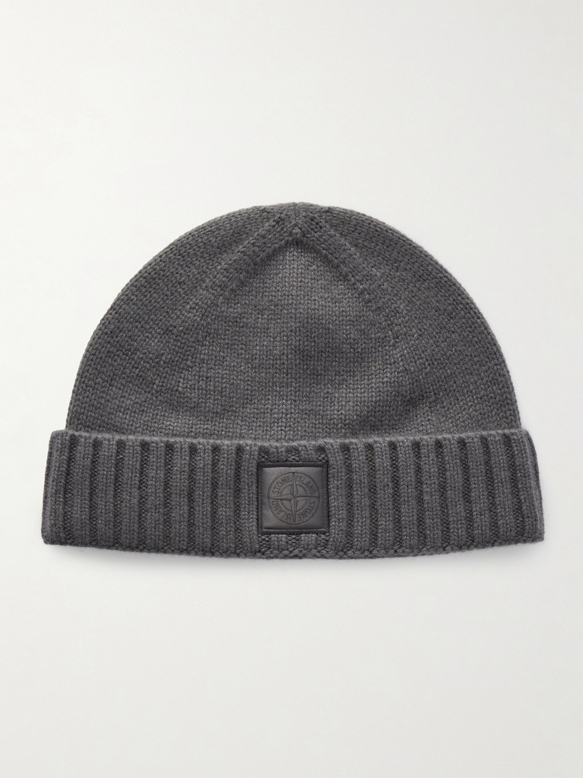 STONE ISLAND GHOST Logo-Appliquéd Cashmere Beanie
