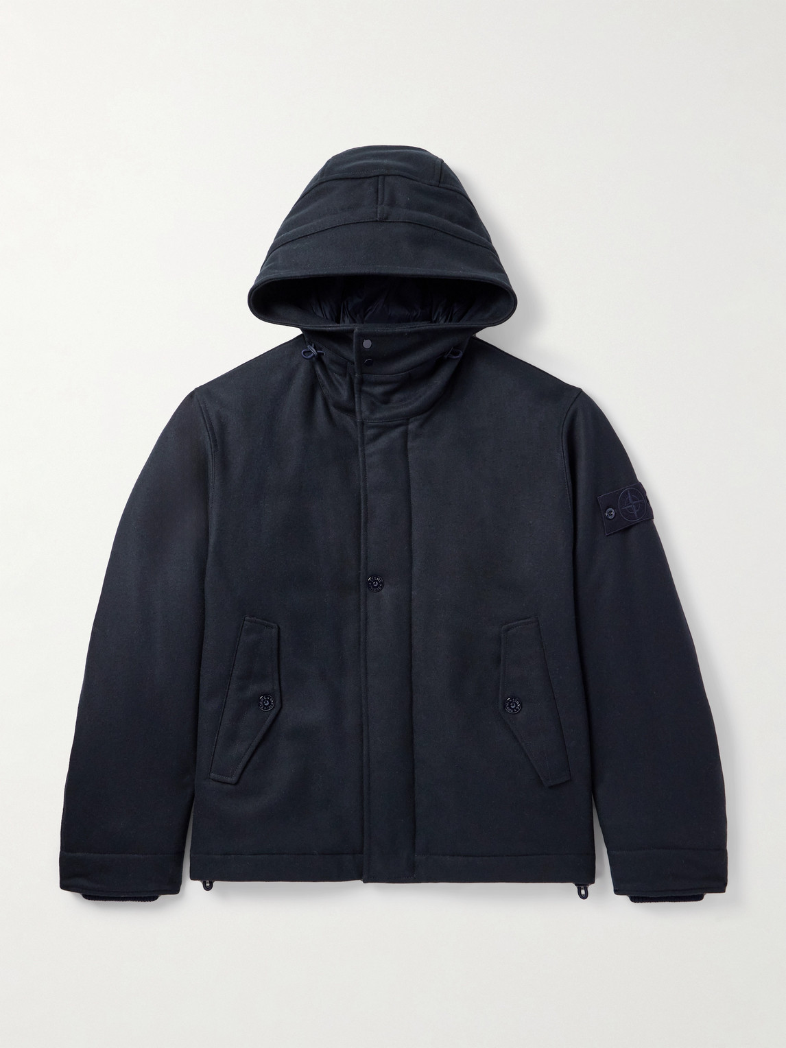 Ghost Padded Virgin Wool-Blend Flannel Hooded Parka
