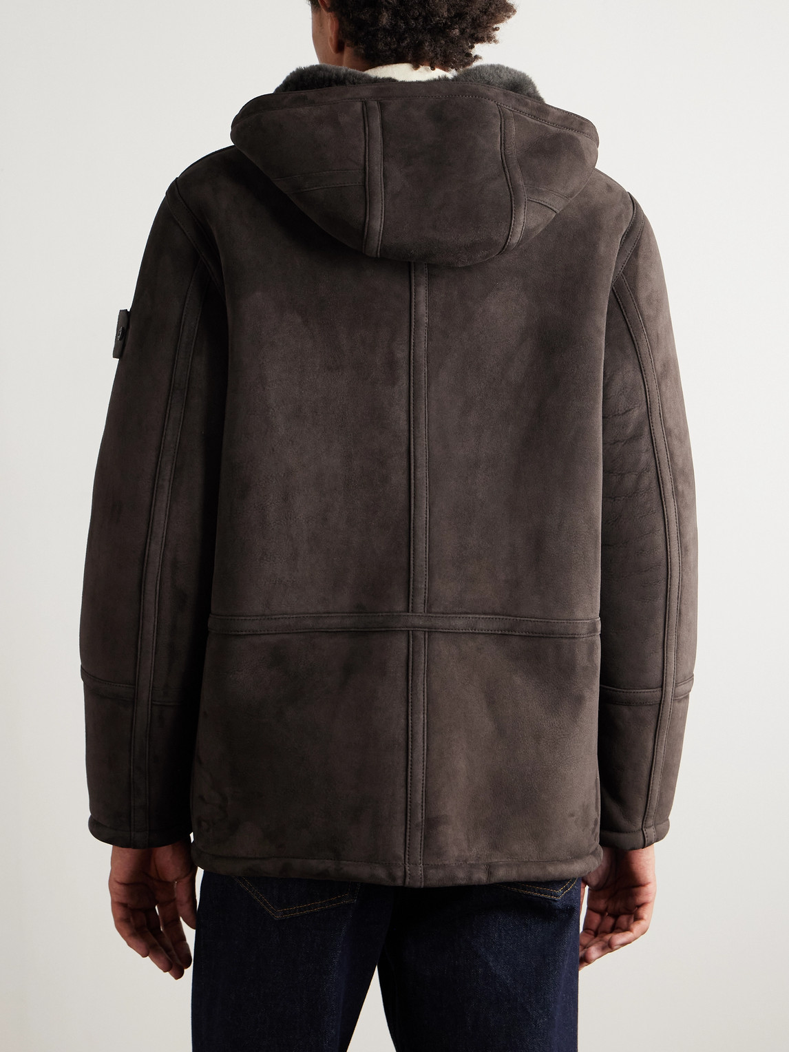Ghost Shearling Hooded Jacket