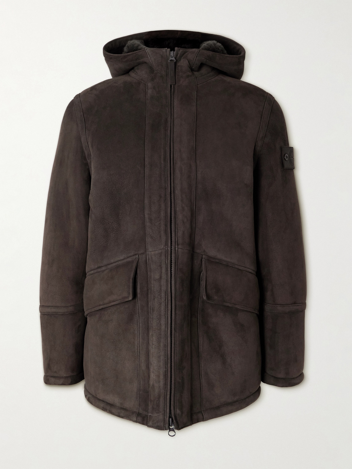 Ghost Shearling Hooded Jacket