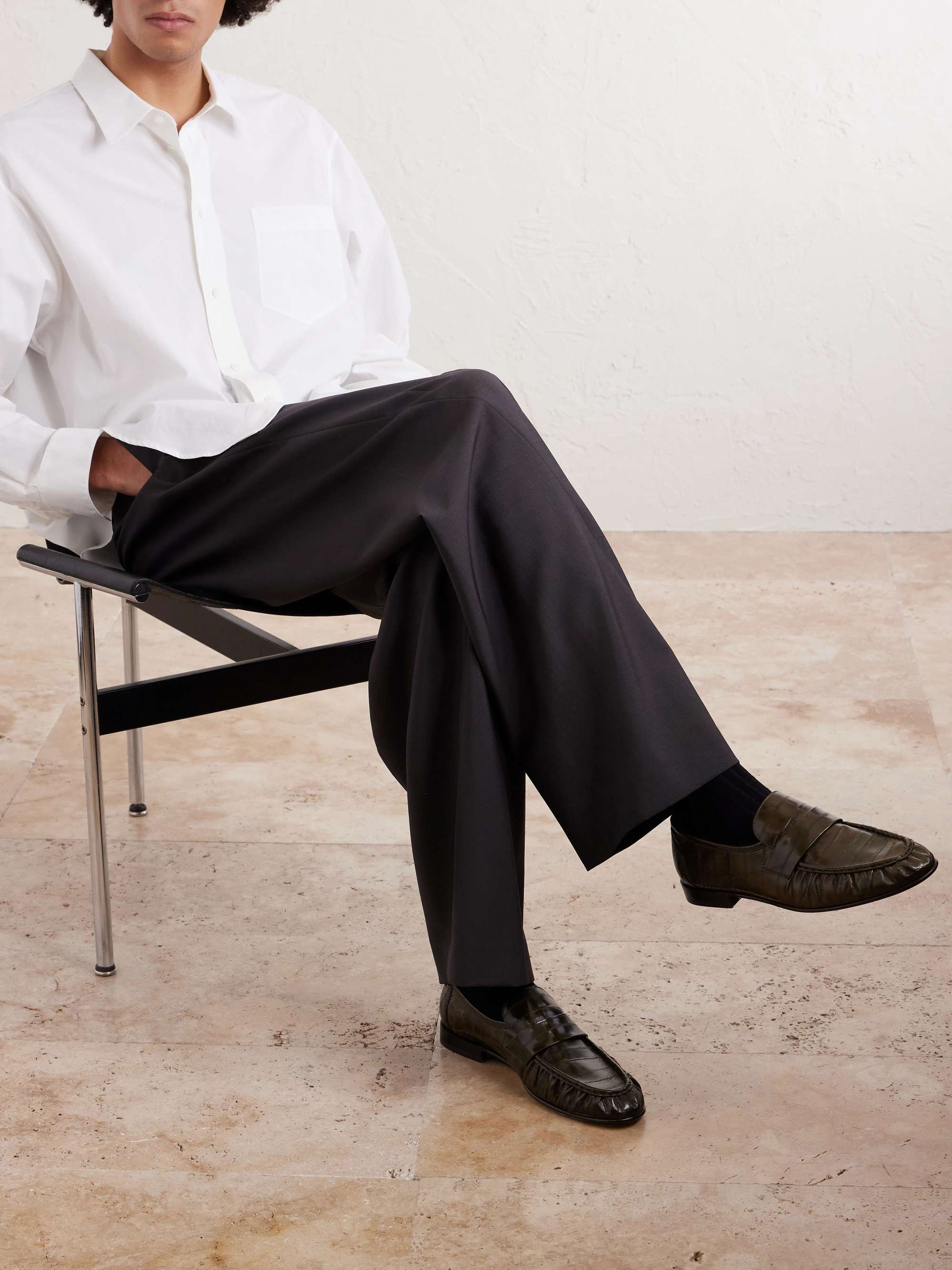 THE ROW Leather Loafers