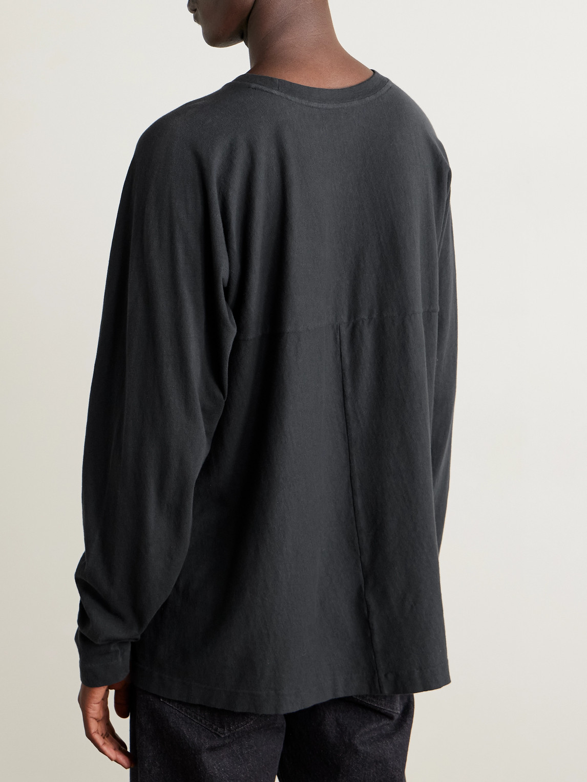 The Row Eliaf Slub Camel Hair-blend Sweater In Black