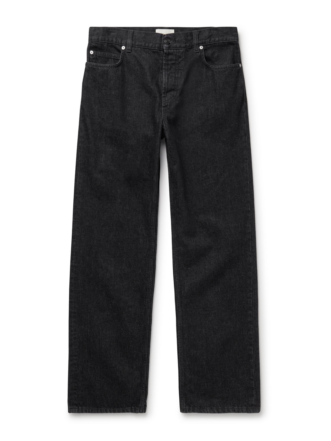 The Row Rossen Straight-leg Jeans In Black
