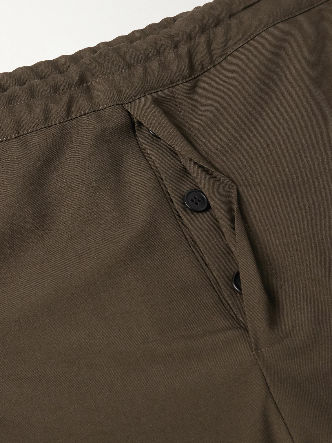 The Row Mens Sepia Khaki Ari Straight-leg Wool Trousers Xl In Brown