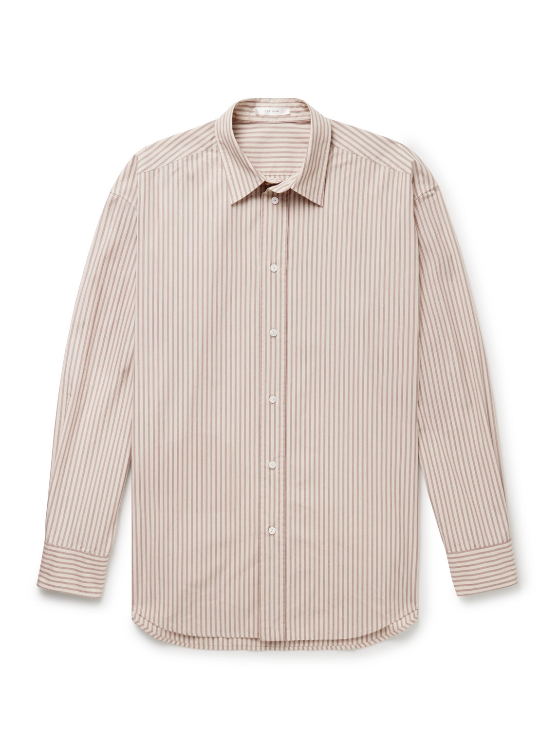 The Row Granada Striped Cotton-poplin Shirt In Multi