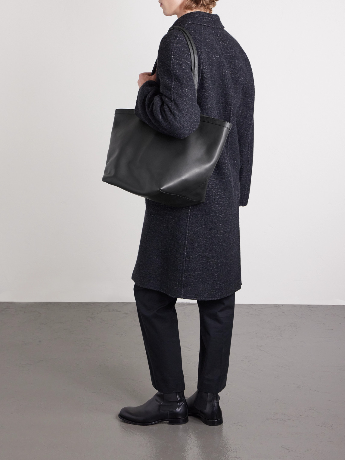XL Stitched Park Leather Tote Bag — 2