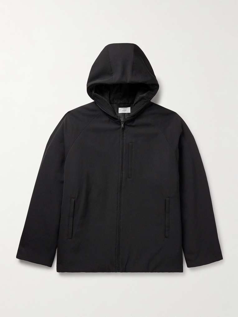The Row — Horatio Padded Wool-Twill Hooded Coat