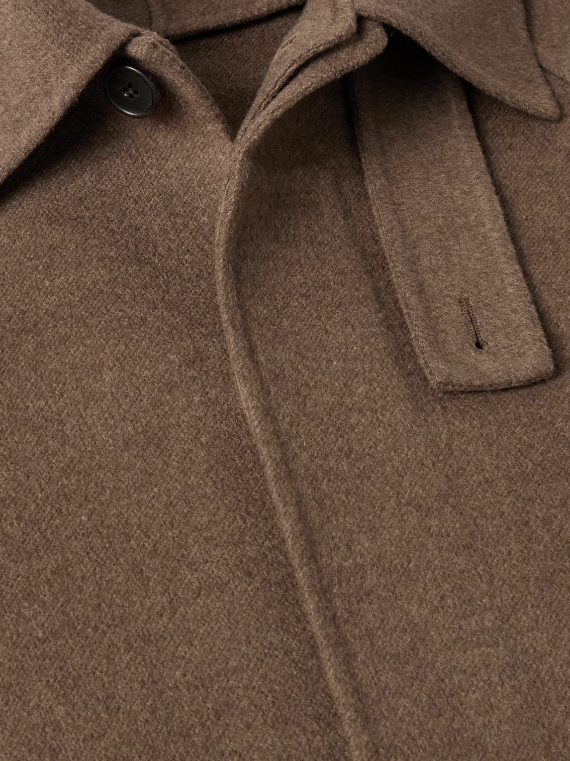 The Row Kenet Oversized Cashmere And Virgin Wool-blend Coat In Brown