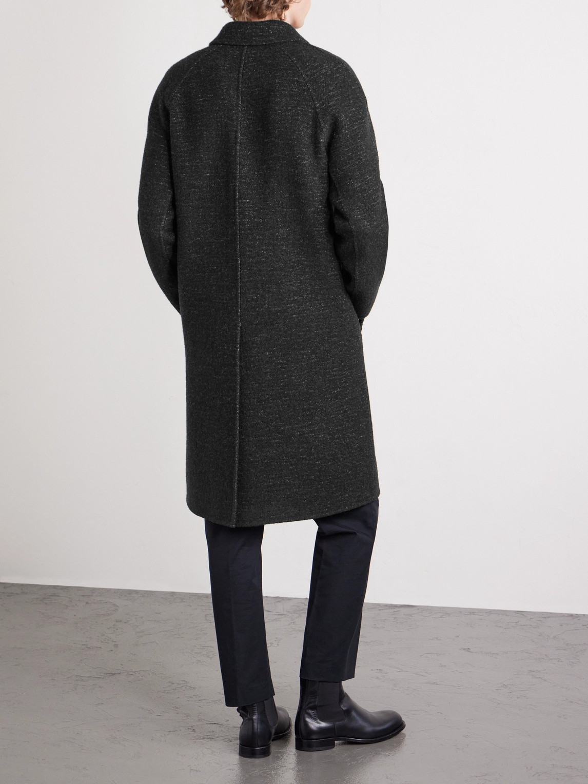 The Row Zomo Virgin Wool-blend Coat In Black