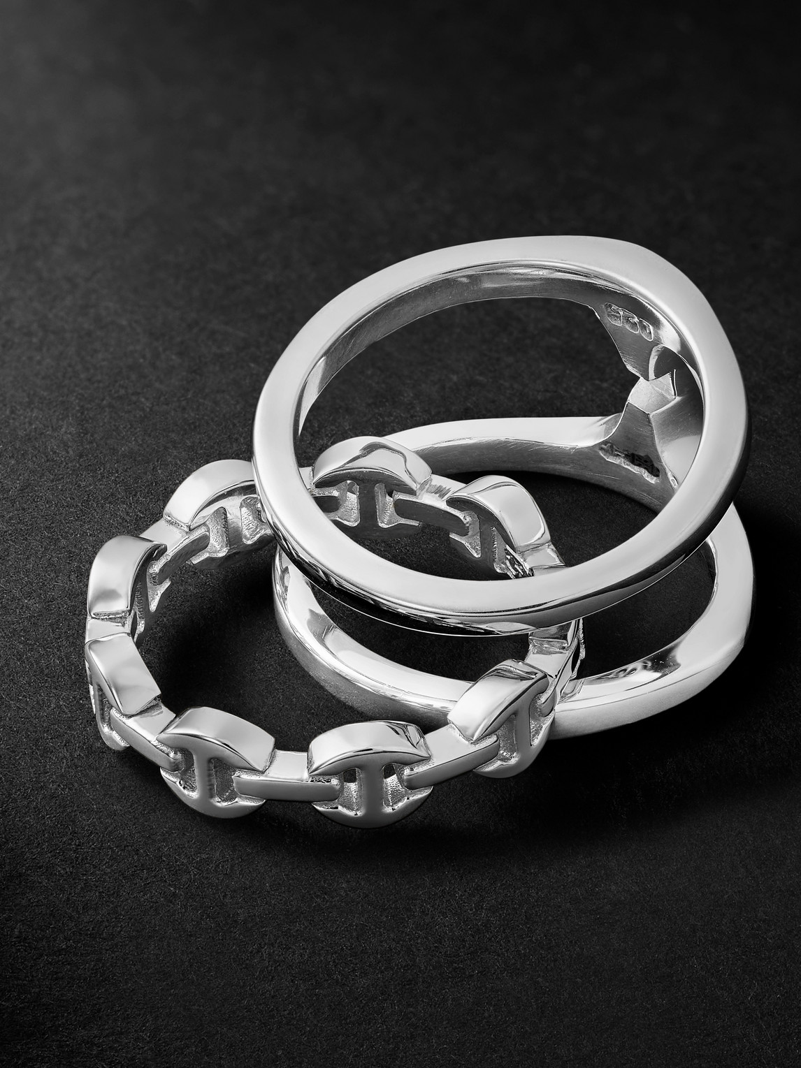 Hoorsenbuhs Phantom Clique Sterling Silver Ring In Silver