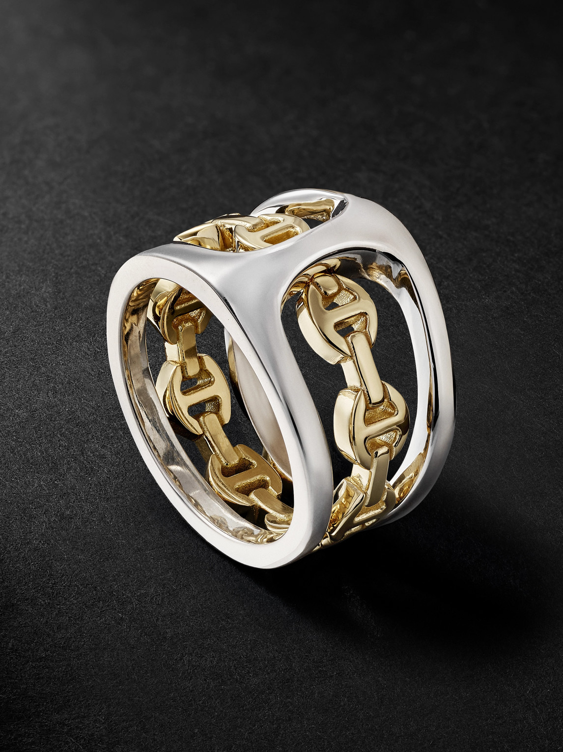 Hoorsenbuhs Phantom Clique Sterling Silver And 18-karat Gold Ring