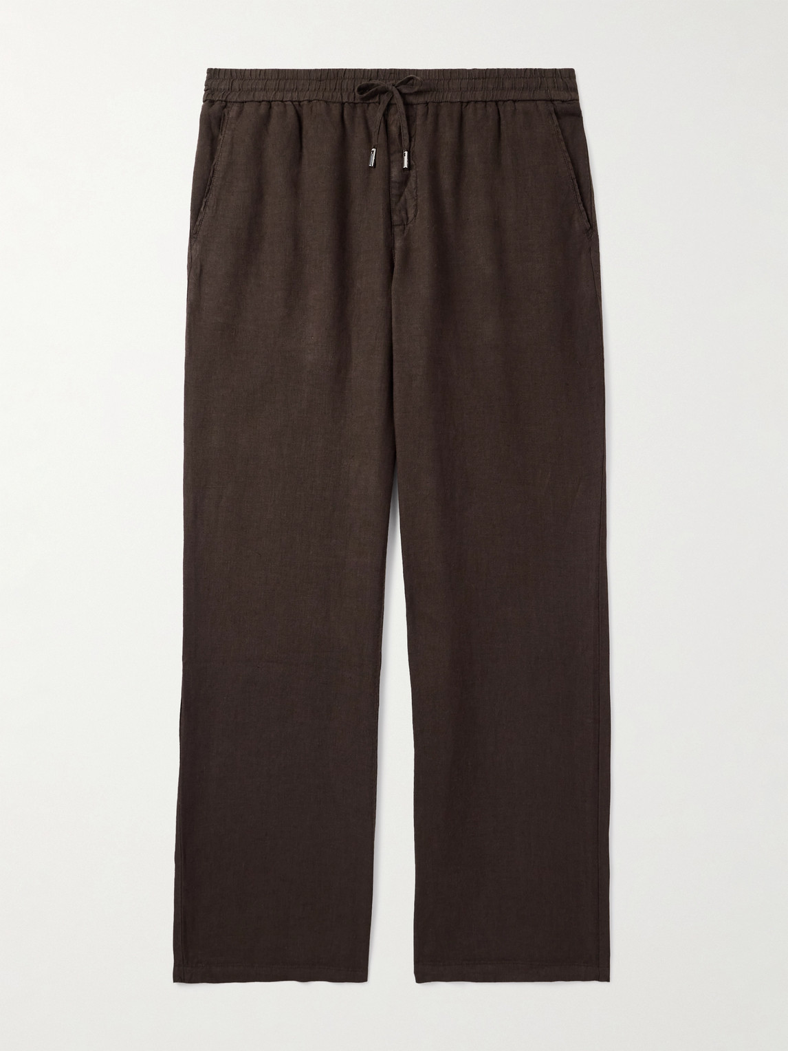 MR P. Edward Straight-Leg Garment-Dyed Linen Drawstring Trousers - Men