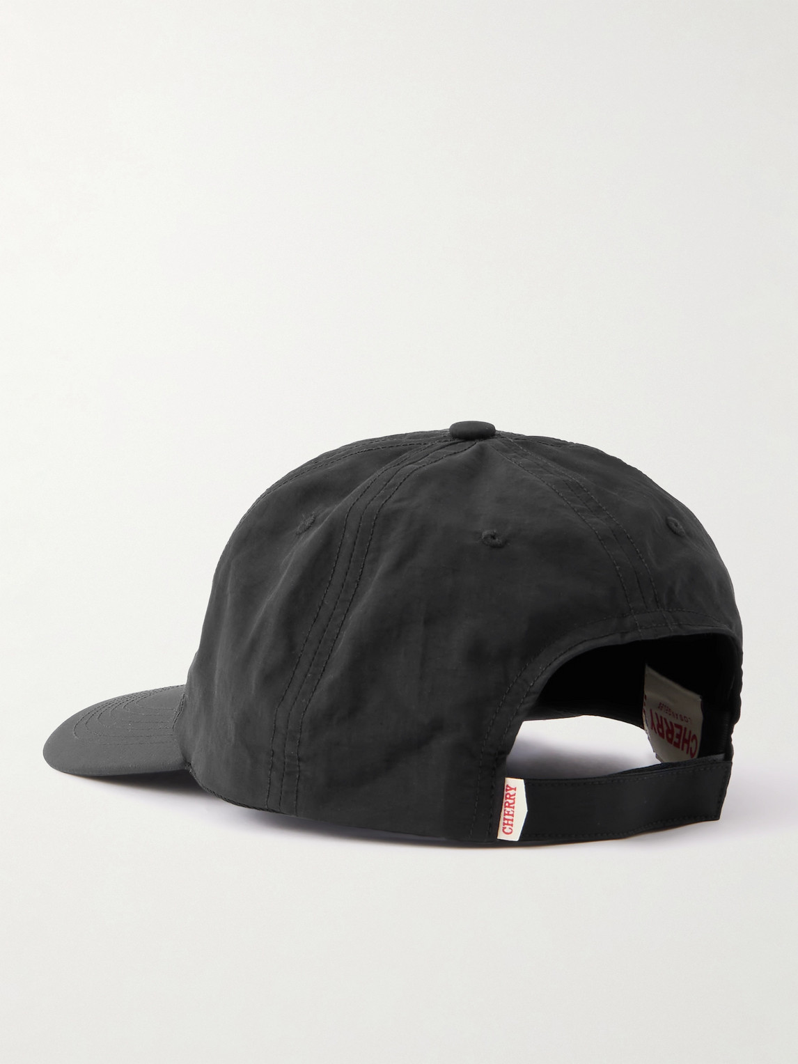Cherry Los Angeles Western Tennis Logo-embroidered Twill Baseball Cap In Black