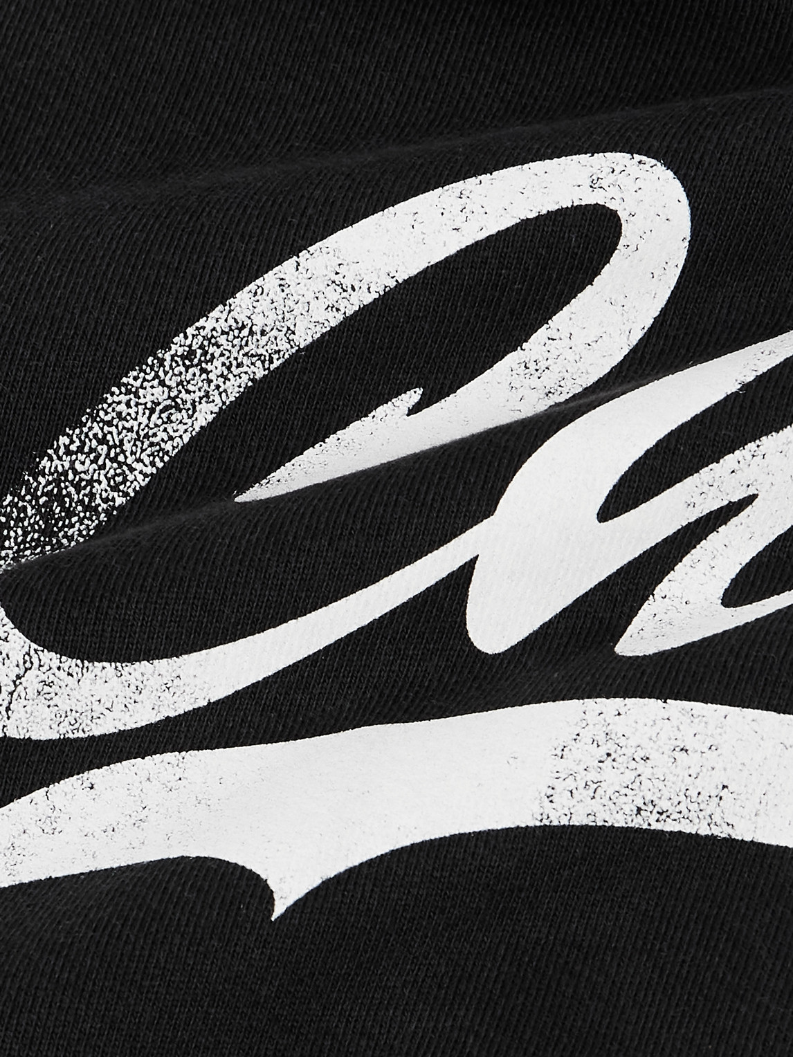 Cherry Los Angeles Logo-print Cotton-jersey Hoodie In Black