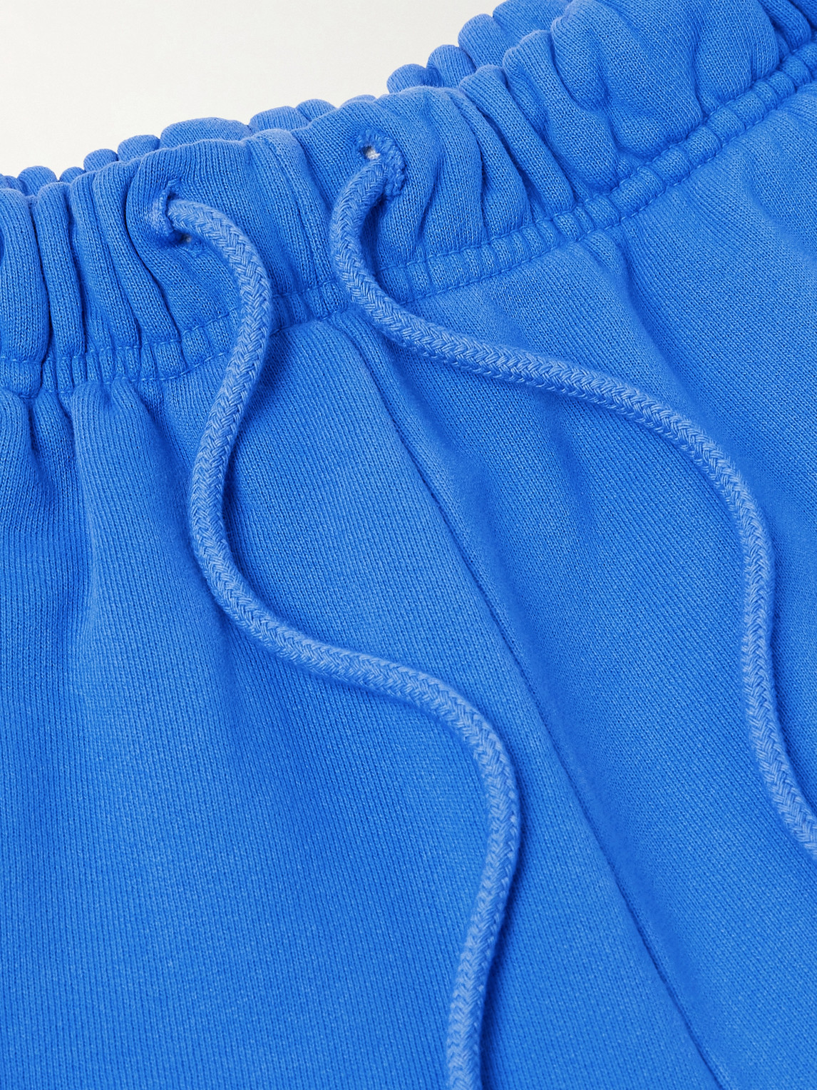 Cherry Los Angeles Straight-leg Logo-embroidered Cotton-jersey Sweatpants In Blue