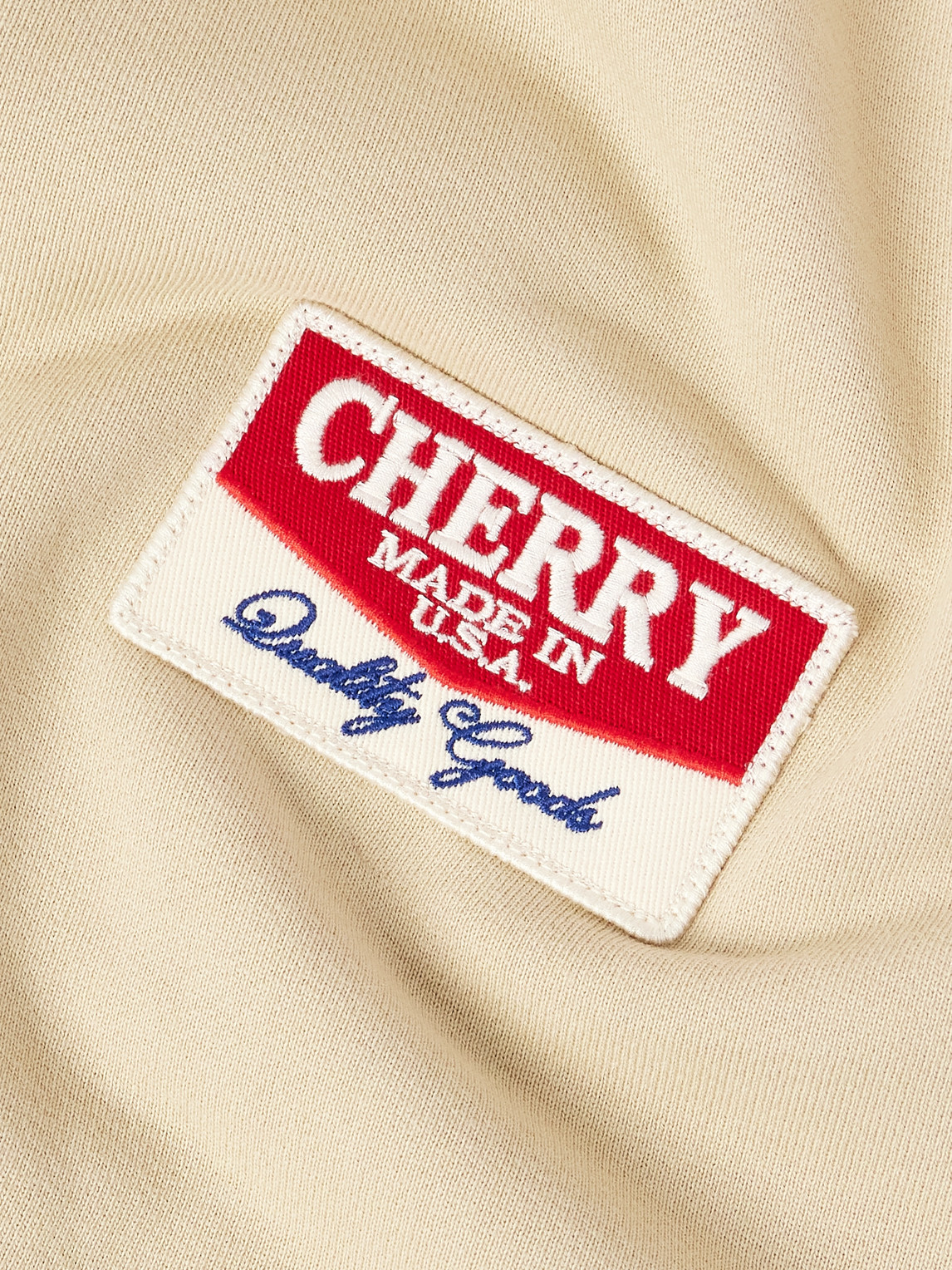 Cherry Los Angeles Desert Gecko Logo-appliquéd Printed Cotton-jersey Zip-up Hoodie In Neutral