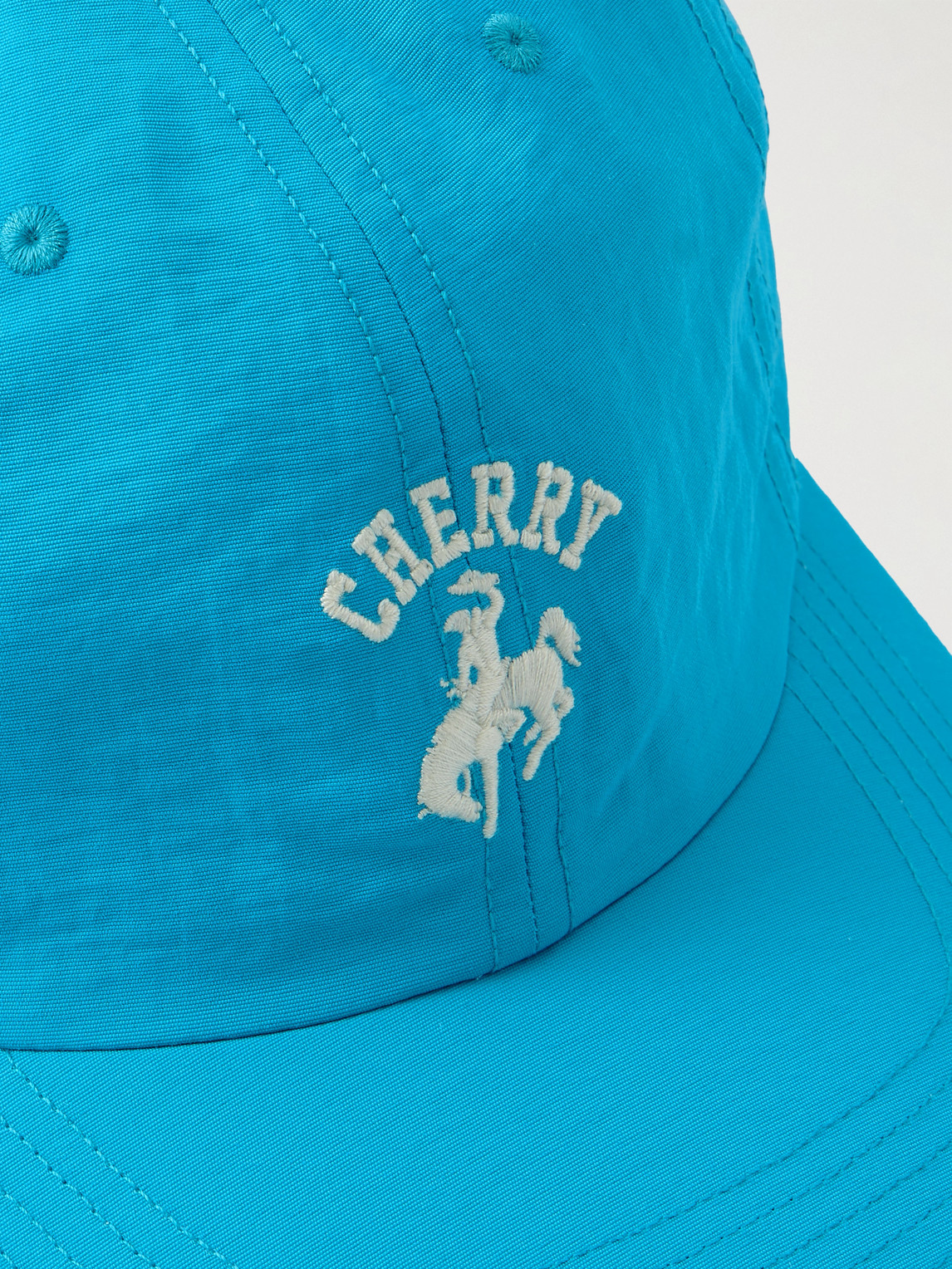 Cherry Los Angeles Western Tennis Logo-embroidered Twill Baseball Cap In Blue