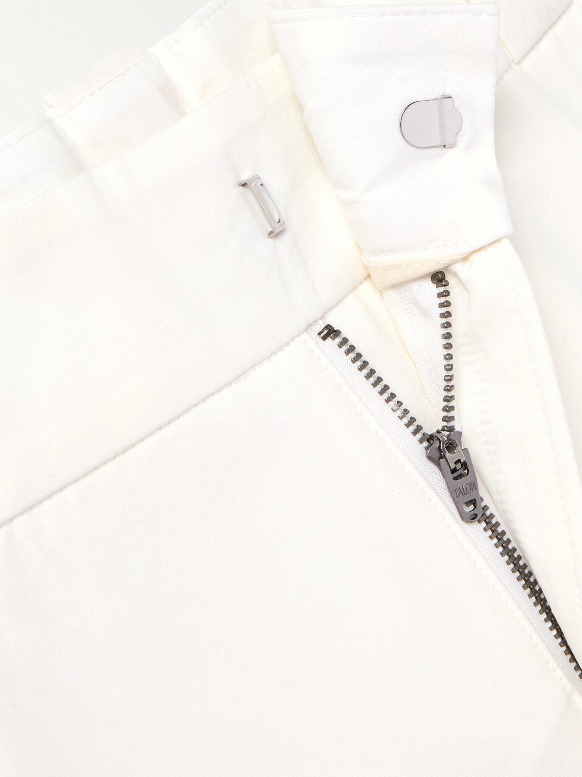 Cherry Los Angeles Straight-leg Cotton-twill Chinos In White