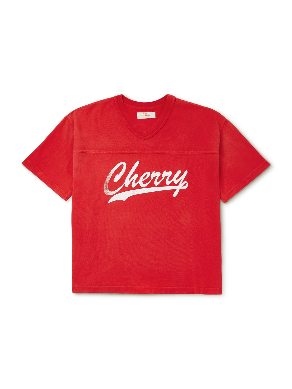Cherry Los Angeles Logo-print Cotton-jersey T-shirt In Red