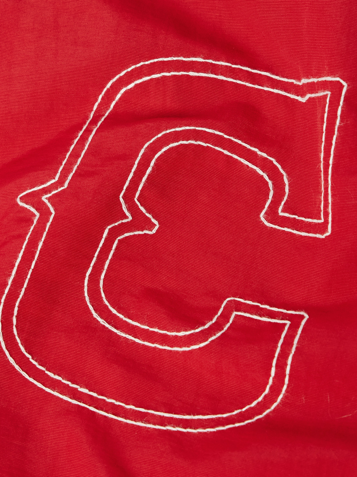 Cherry Los Angeles Logo-embroidered Shell Bomber Jacket In Red