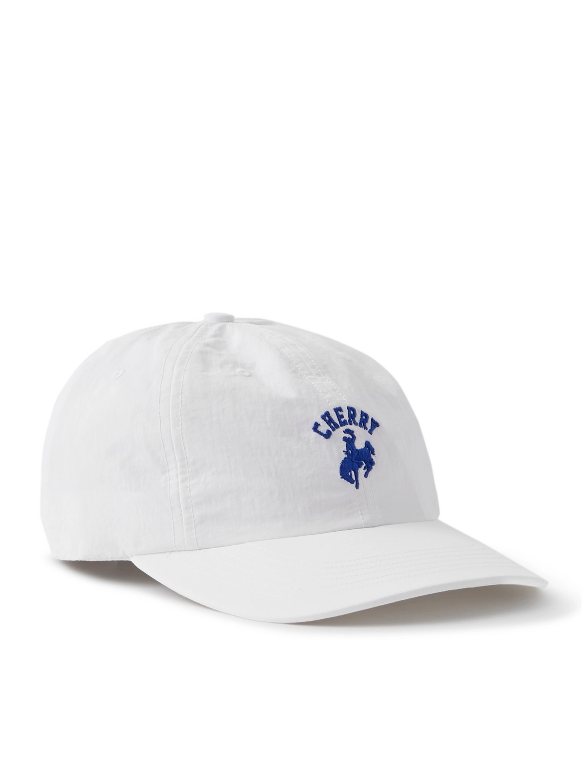 Cherry Los Angeles Western Tennis Logo-embroidered Twill Baseball Cap In Gray