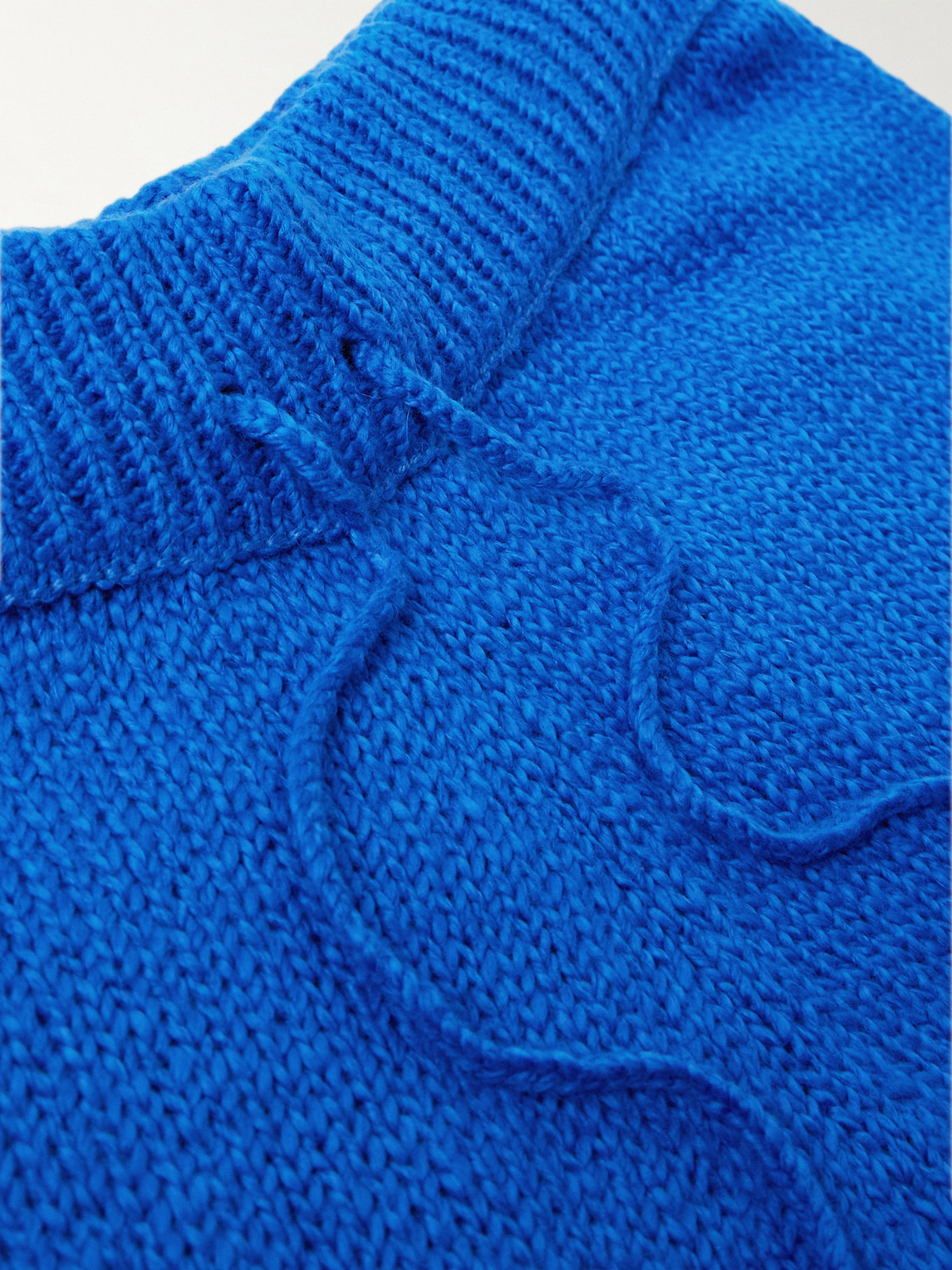 Cherry Los Angeles Straight-leg Cotton Drawstring Shorts In Blue