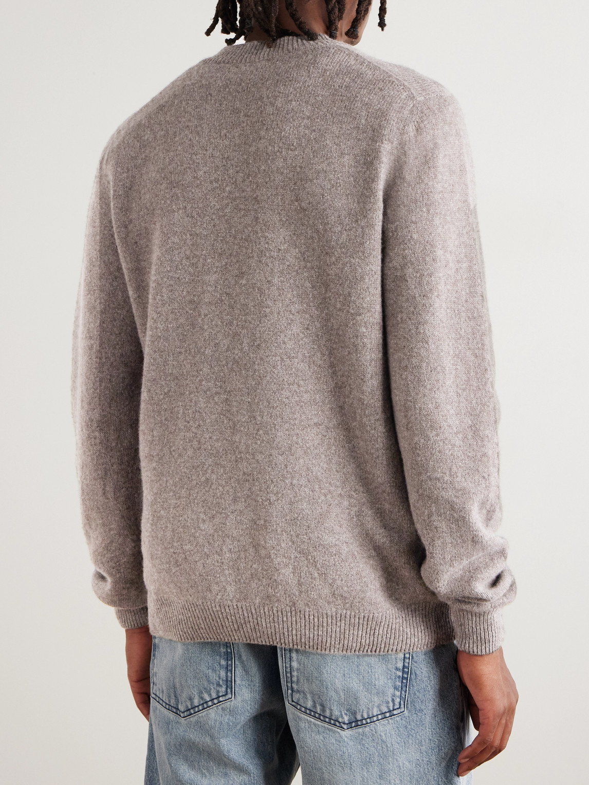 Sunspel Wool Sweater In Gray