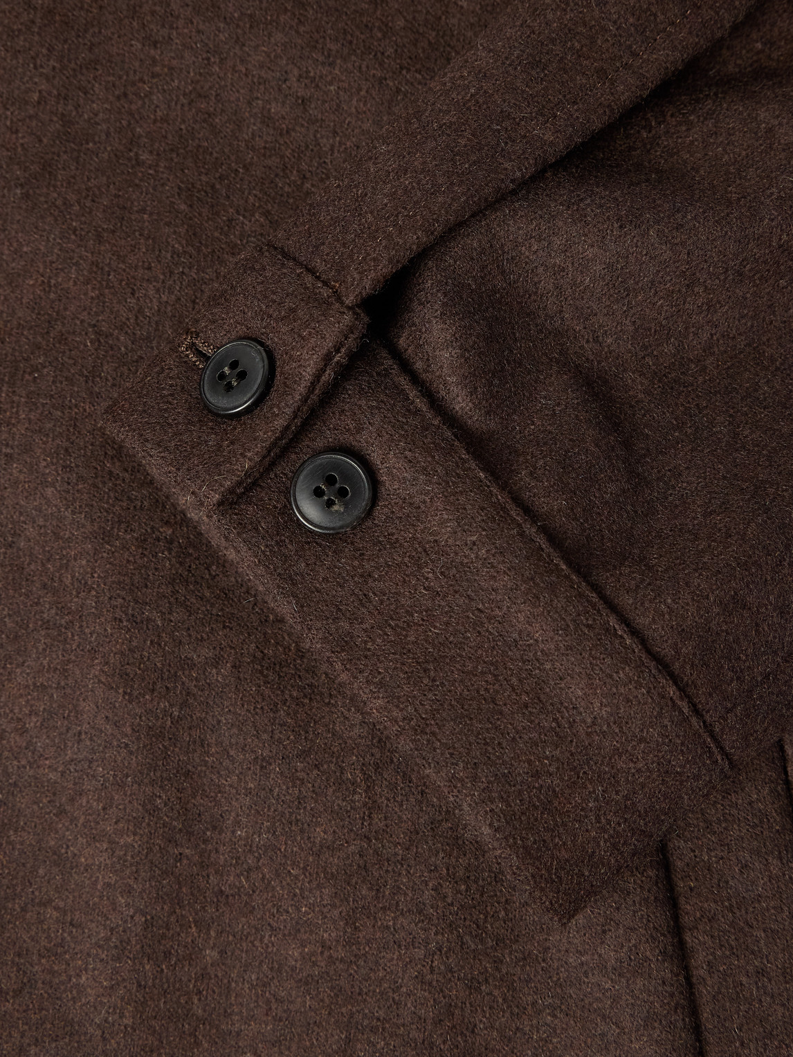Sunspel Boiled-wool Harrington Jacket In Brown