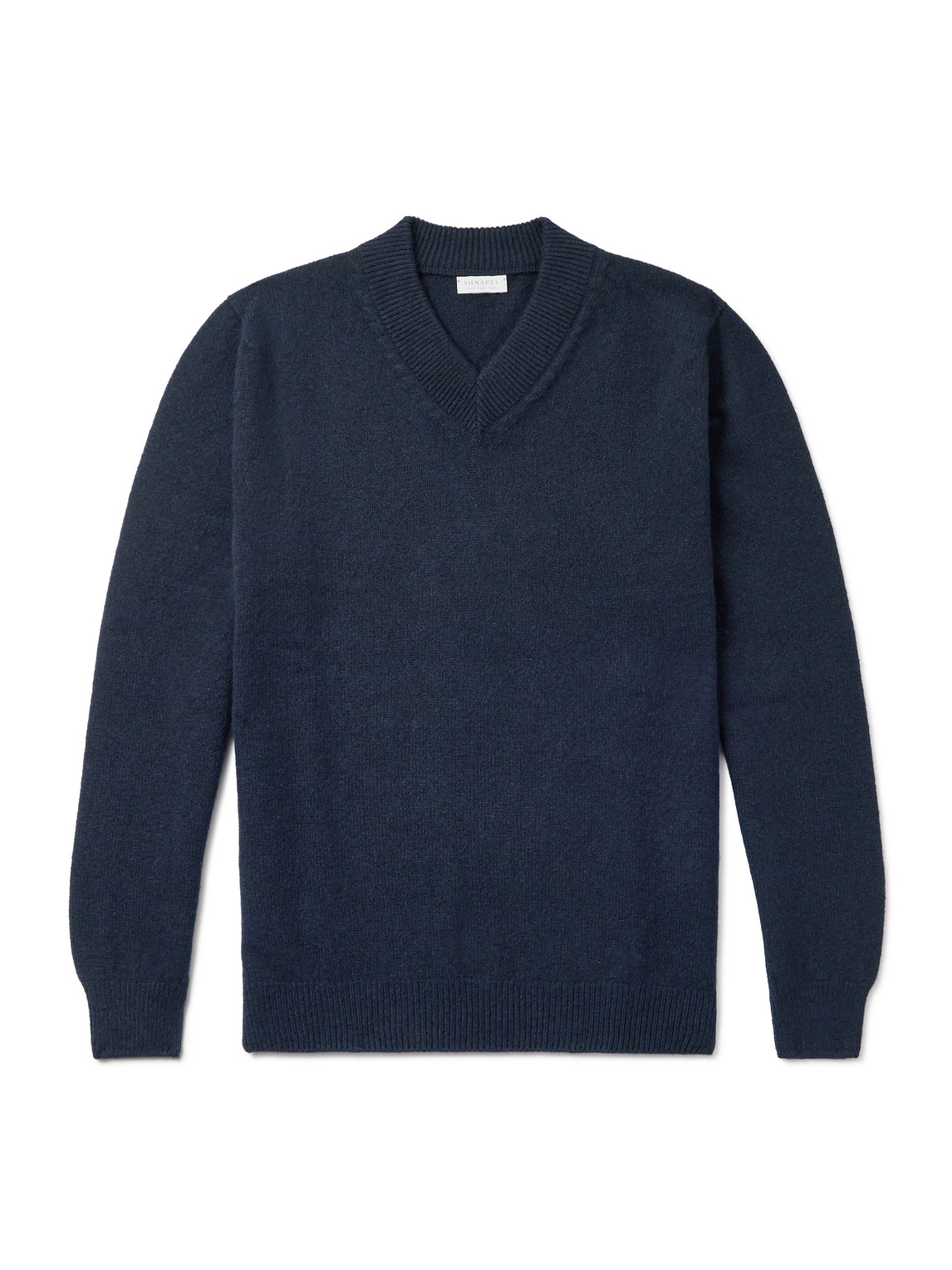 Sunspel Wool Sweater In Blue
